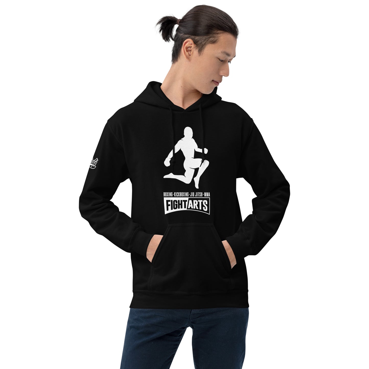 Martin Nguyen's Flying Knee on Black & Navy Hoodie