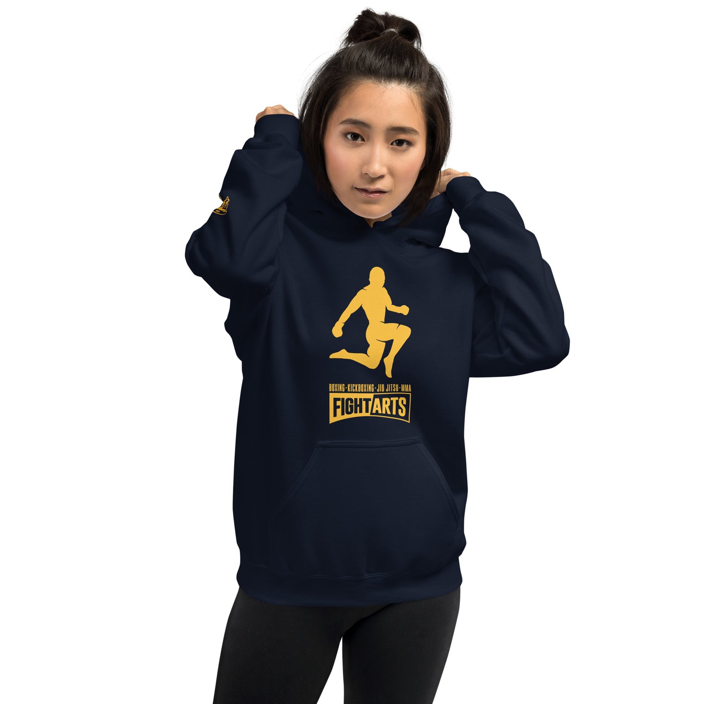 Martin Nguyen's Flying Knee on Black & Navy Hoodie